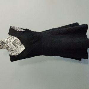 WHBM Black Cocktail/Evening Dress Sleeveless Stretch Nylon/Spandex Dress Size 10